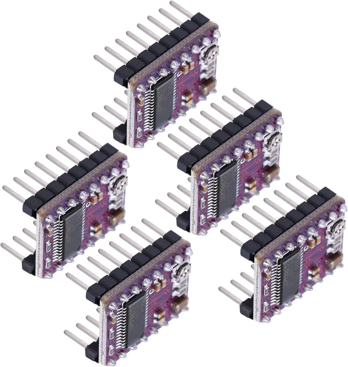 ماژول درایور موتور پله ای 5 عددی، ماژول درایور موتور پله ای 4 لایه، برد درایو موتور پرینتر سه بعدی، رابط و ماژول های درایور پرینتر سه بعدی