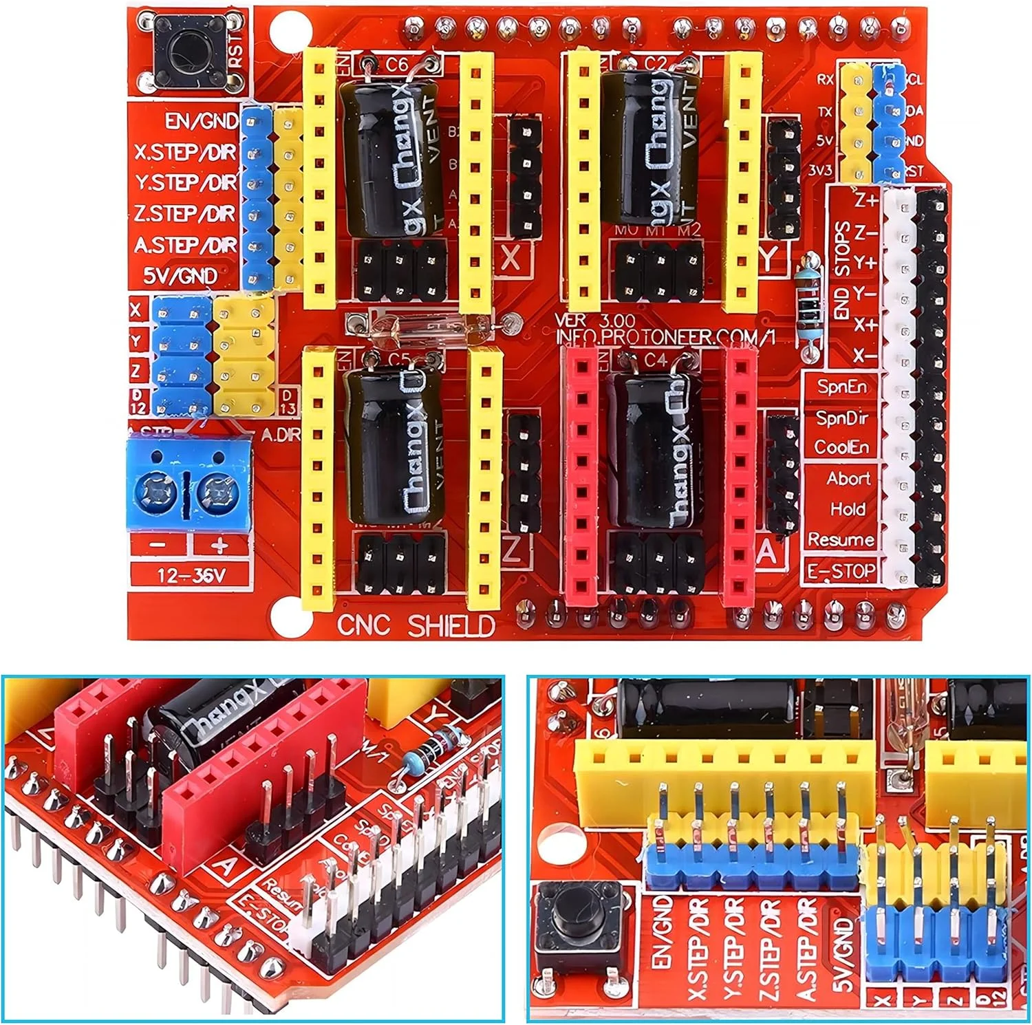 برد توسعه دستگاه حکاکی CNC Shield V3 مدل WWZMDiB، برد توسعه درایور A4988 برای پرینتر سه بعدی آردوینو CNC A4988 برد توسعه دستگاه حکاکی CNC Shield V3 مدل WWZMDiB، برد توسعه درایور A4988 برای پرینتر سه بعدی آردوینو CNC A4988