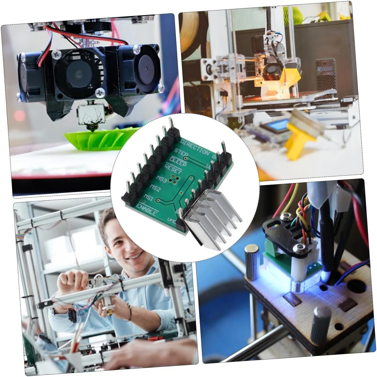 ۴ عدد ماژول استپر بی‌صدا برای پرینترها، کنترل با راندمان بالا، حرارتی و طراحی کم صدا