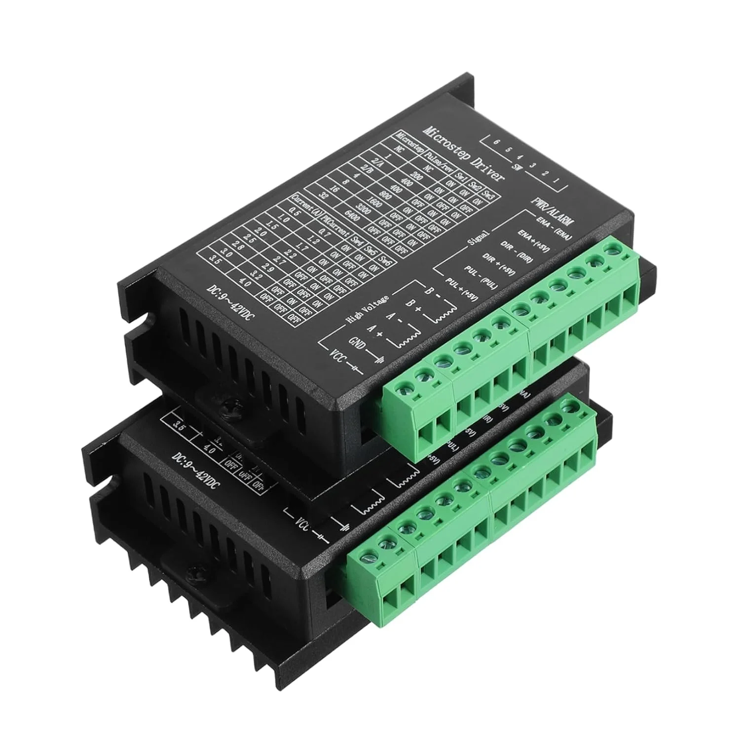 2 عدد کنترلر استپر موتور با دقت بالا برای چاپگرها و دستگاه های CNC، ماژول زیربخش سازگار با استپر