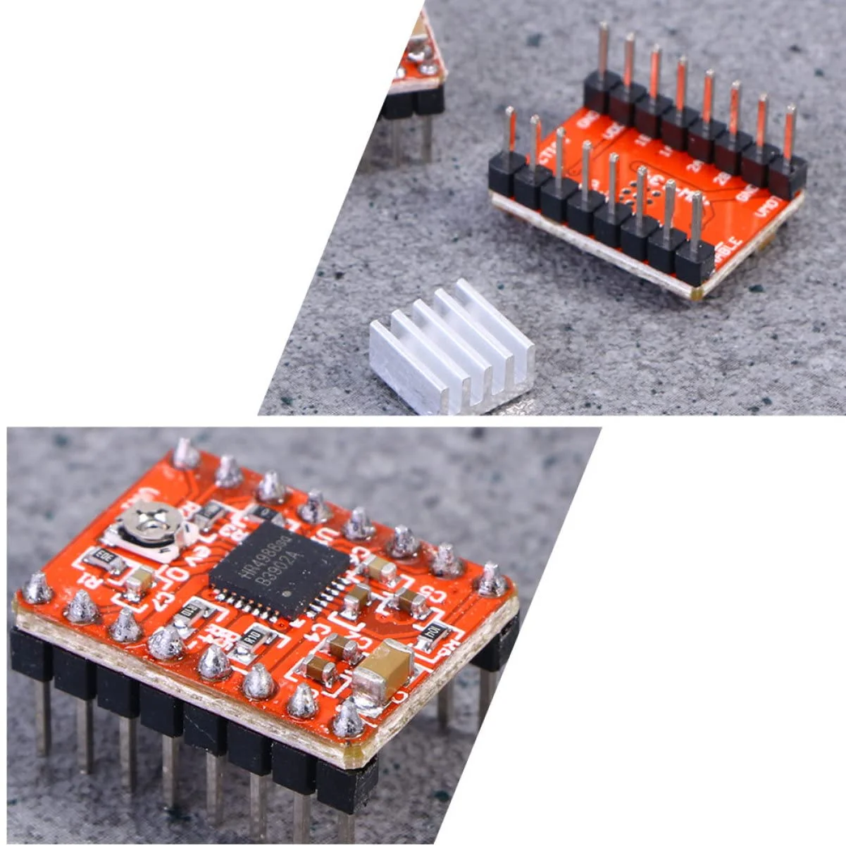 ماژول درایور موتور پله ای 5 عددی با کنترل هیت سینک و محافظت در برابر دمای بیش از حد برای لوازم جانبی چاپگر