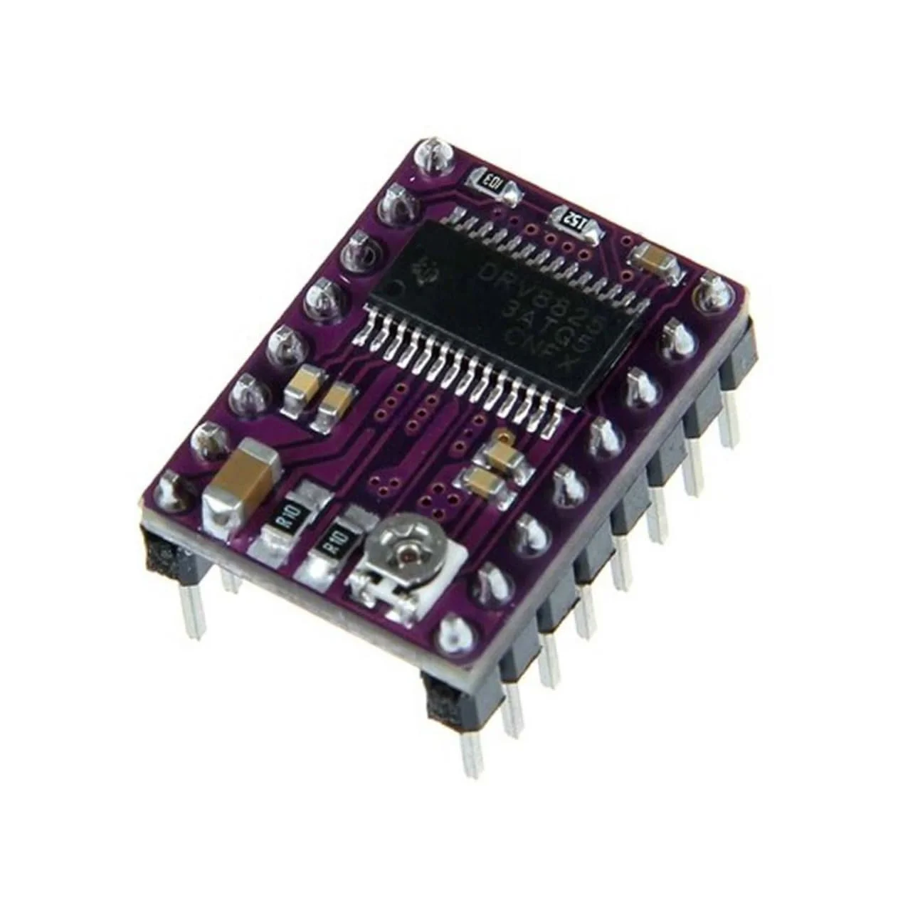 5 عدد ماژول درایور موتور پله ای برای برد کنترل پرینتر با PCB سرعت برای اتلاف حرارت بیشتر سازگار با سیستم های Reprap و Ramps