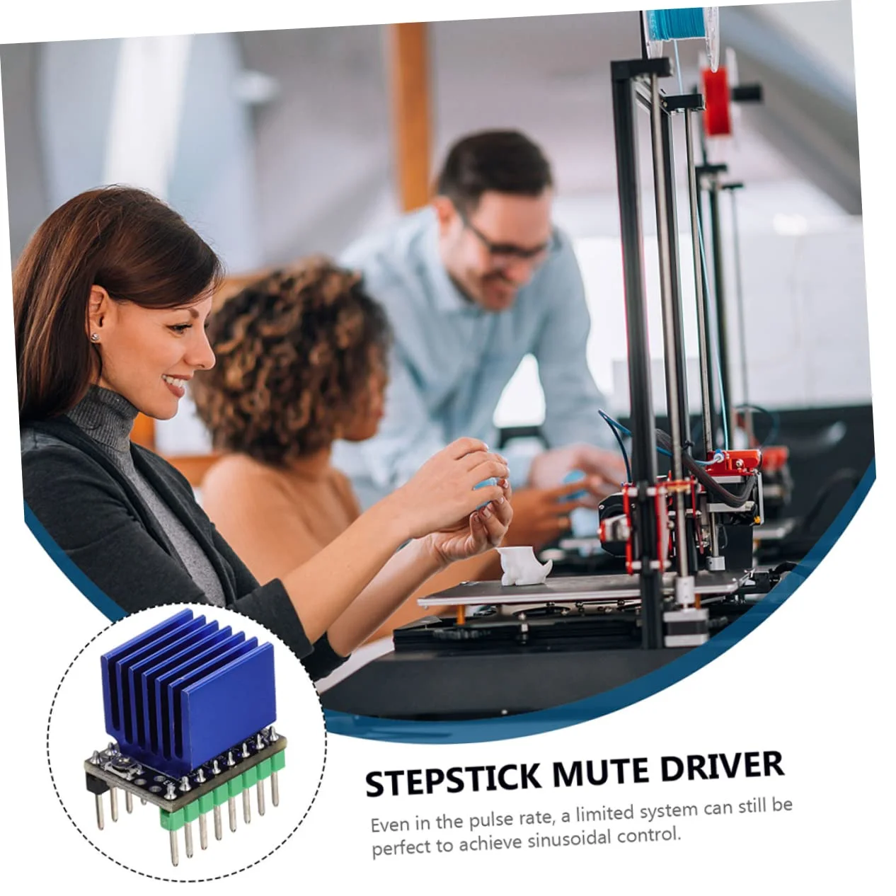 یک ست لوازم جانبی درایور موتور پله ای Unomor برای موتورها، مینی کنترلرهای پله ای، ماژول درایو موتور پله ای پرینتر سه بعدی، ماژول برد کنترلر درایور مادربرد، درایور بی صدا 5 عددی