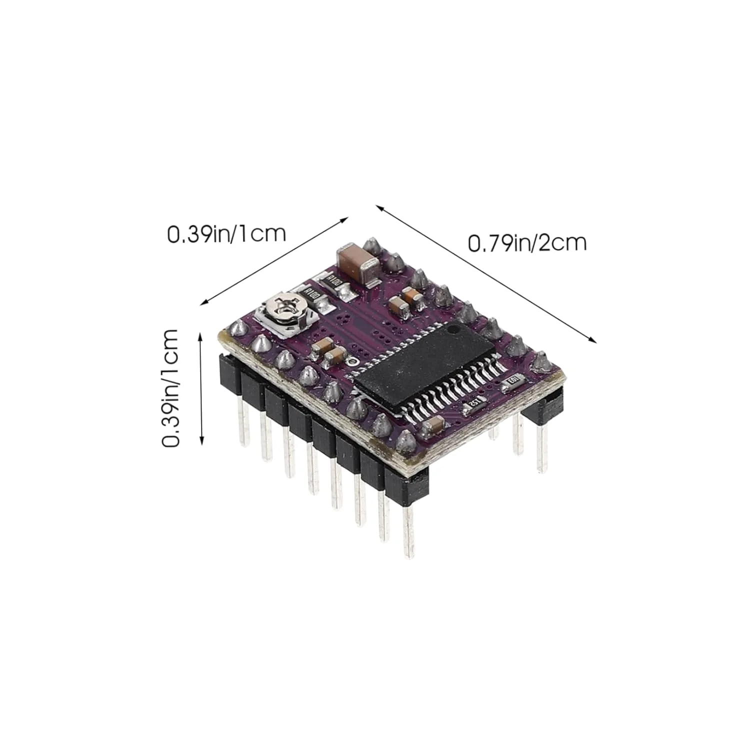 ۵ عدد ماژول استپر به همراه هیت سینک کوچک سازگار با پرینترها، دارای رزولوشن های میکرو استپینگ برای عملکرد بهبود یافته