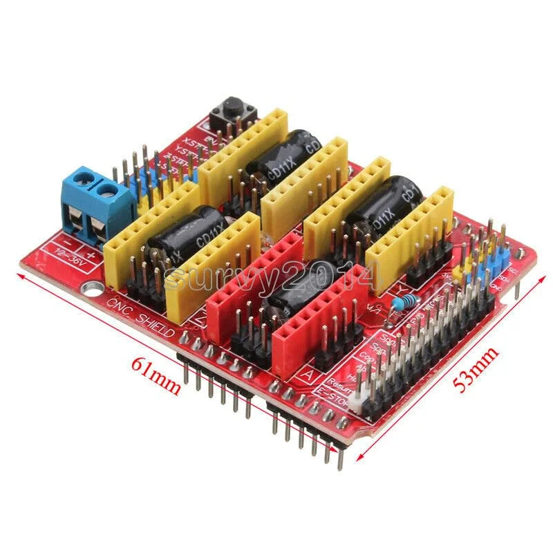 قطعه ابزار Trucgarden برای 2 عدد V3 حکاکی A4988 درایور برد توسعه شیلد CNC پرینتر سه بعدی