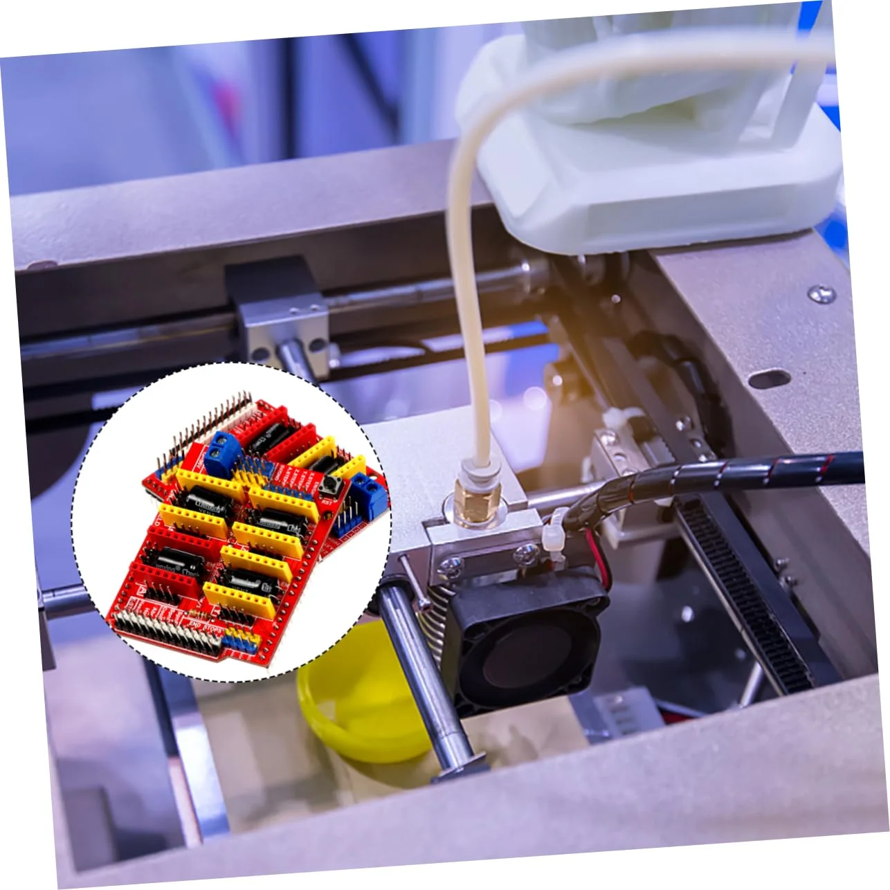 برد توسعه درایور 2 عددی برای پرینترها و دستگاه های CNC، یکسوسازی همزمان، پشتیبانی از PWM Spindle، سازگاری DC برای کاربردهای حکاکی