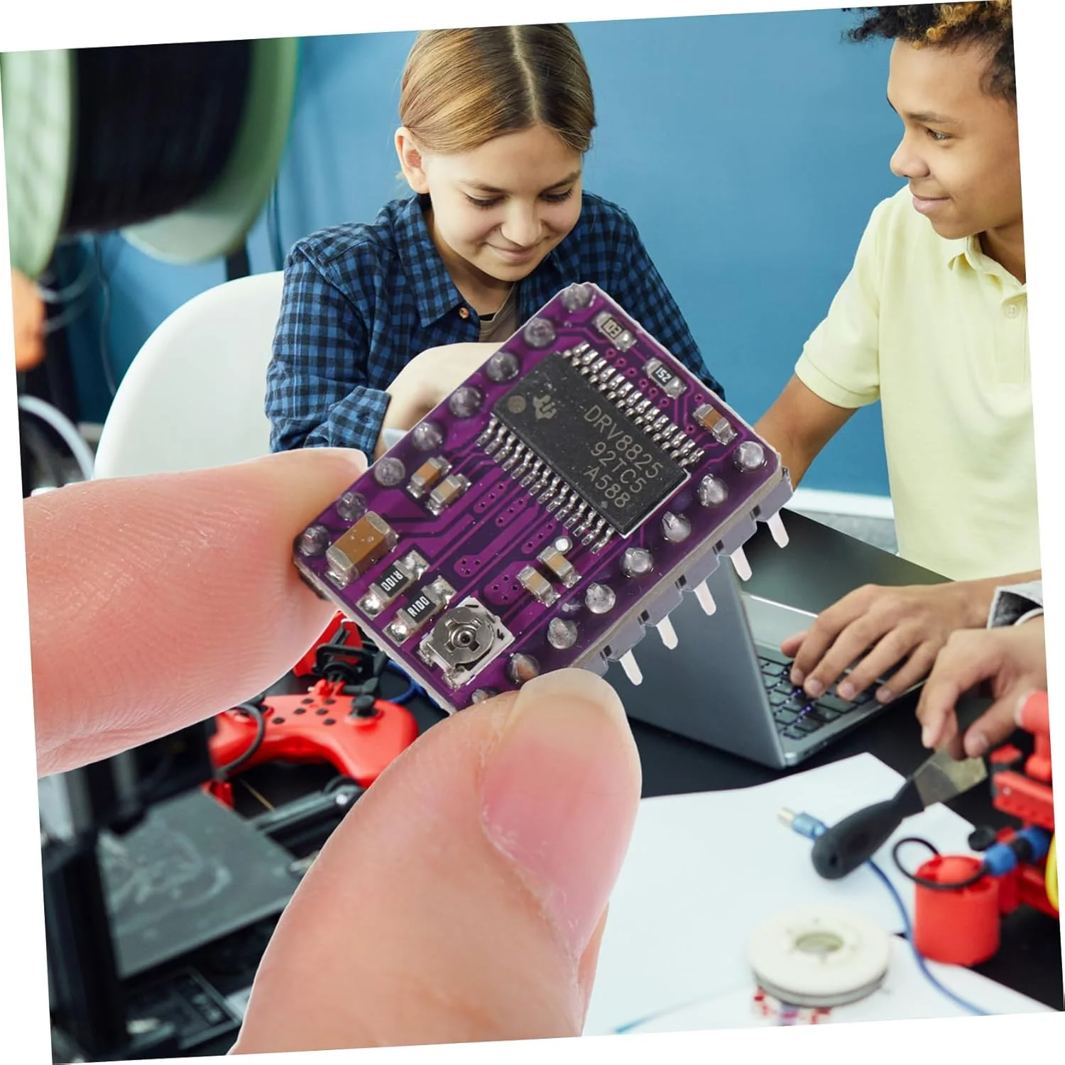 درایور موتور پله ای سازگار با چیپ با عملکرد بالا و هیت سینک برای قطعات پرینتر سه بعدی