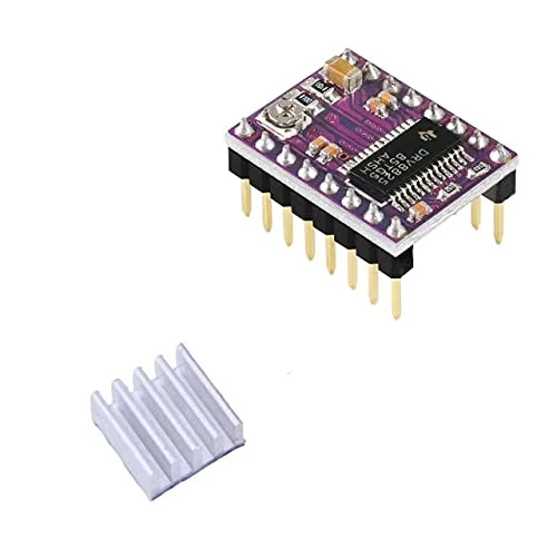 قطعات و لوازم جانبی پرینتر سه بعدی Lysee - درایور موتور پله ای A4988 DRV8825 با هیت سینک قطعات پرینتر سه بعدی StepStick Carrier Reprap RAMPS 1.4 1.5 1.6 MKS GEN V1.4 Board - (رنگ: DRV8825 بنفش)