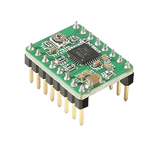 قطعات و لوازم جانبی پرینتر سه بعدی Lysee - ماژول درایور موتور پله ای A4988 با هیت سینک Stepstick برای قطعات پرینتر سه بعدی لوازم جانبی RepRap - (رنگ: قرمز)