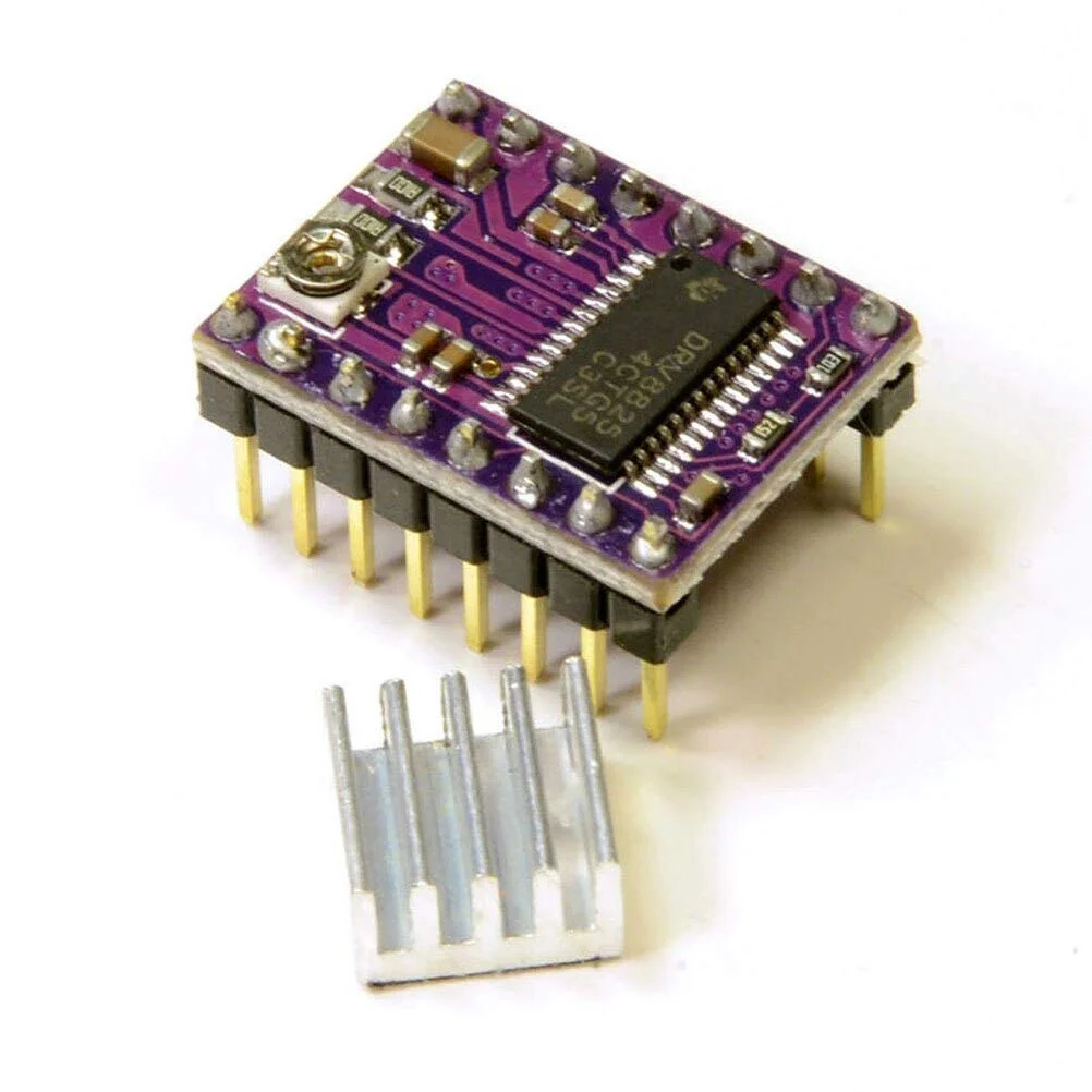 قطعات و لوازم جانبی پرینتر سه بعدی - درایور موتور پله ای Stepstick Drv8825 Reprap 4 برد PCB ولتاژ تغذیه حداکثر 45 ولت