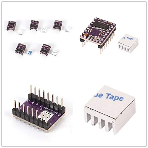 قطعات و لوازم جانبی پرینتر سه بعدی Lysee - درایور موتور پله ای Drv8825 Reprap Carrier Reprap stepstick Stepstick پرینتر سه بعدی 5 عددی