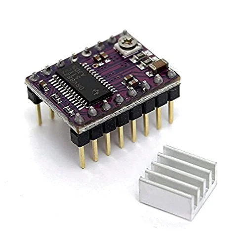 قطعات و لوازم جانبی پرینتر سه بعدی - درایور موتور پله ای Drv8825 با هیت سینک، استپ استیک پرینتر سه بعدی Reprap PCB چهار لایه RAMPS جایگزین درایور A4988