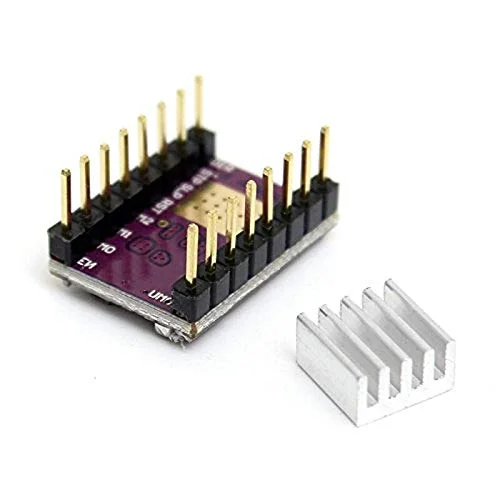 قطعات و لوازم جانبی پرینتر سه بعدی - درایور موتور پله ای Drv8825 با هیت سینک، استپ استیک پرینتر سه بعدی Reprap PCB چهار لایه RAMPS جایگزین درایور A4988