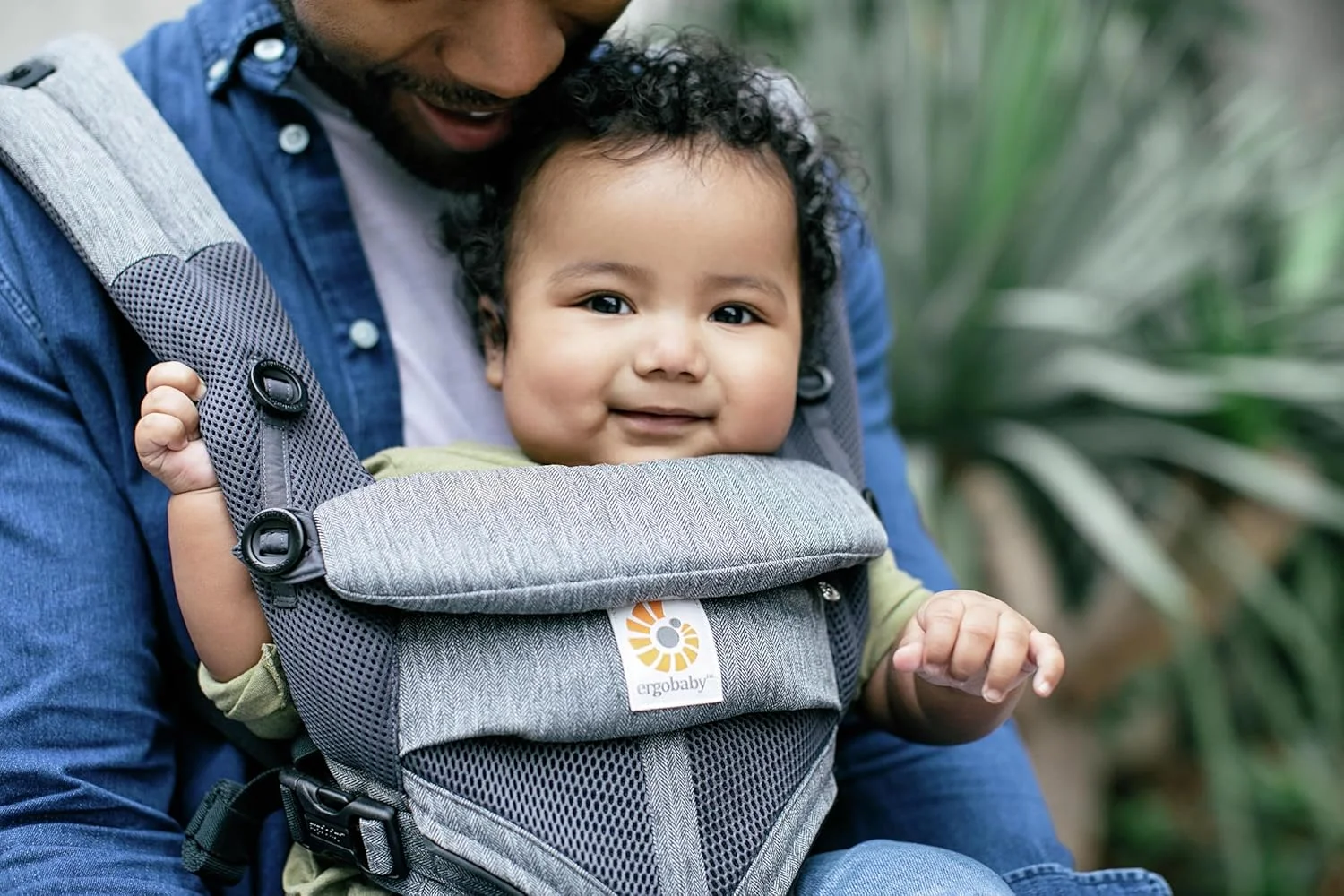 ارگو بیبی، آغوشی کودک برای نوزاد تا نوپا، آغوشی ارگونومیک توری هوا خنک امنی 360 با 4 حالت حمل، بافت کلاسیک