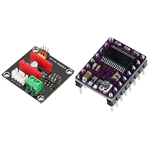 قطعات و لوازم جانبی پرینتر سه بعدی - 5 عدد ماژول درایور موتور پله ای DRV8825 چهار لایه و 1 عدد برد توسعه ماژول درایور پله ای DRV8825/A4988 42