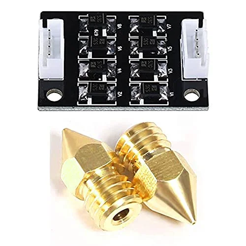 لوازم جانبی و قطعات پرینتر سه بعدی Lysee - 3 عدد ماژول افزودنی TL Smoother برای حذف نویز و فیلتر برش موتور پرینتر سه بعدی، درایورهای استپر موتور و 22 عدد نازل پرینتر سه بعدی - (رنگ: مطابق تصویر)