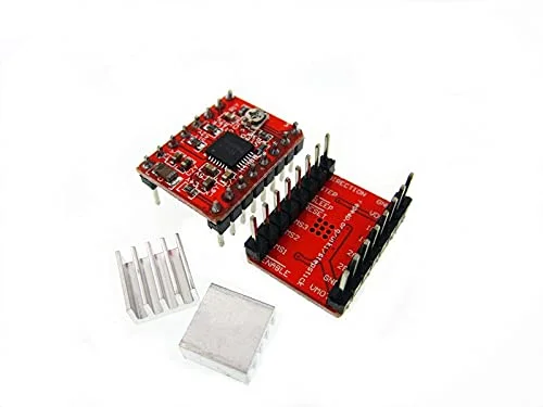 ماژول درایور استپر موتور A4988 ریپ‌رپ HAILANGNIAO جدید 10 عددی با هیت سینک برای پرینترهای سه بعدی