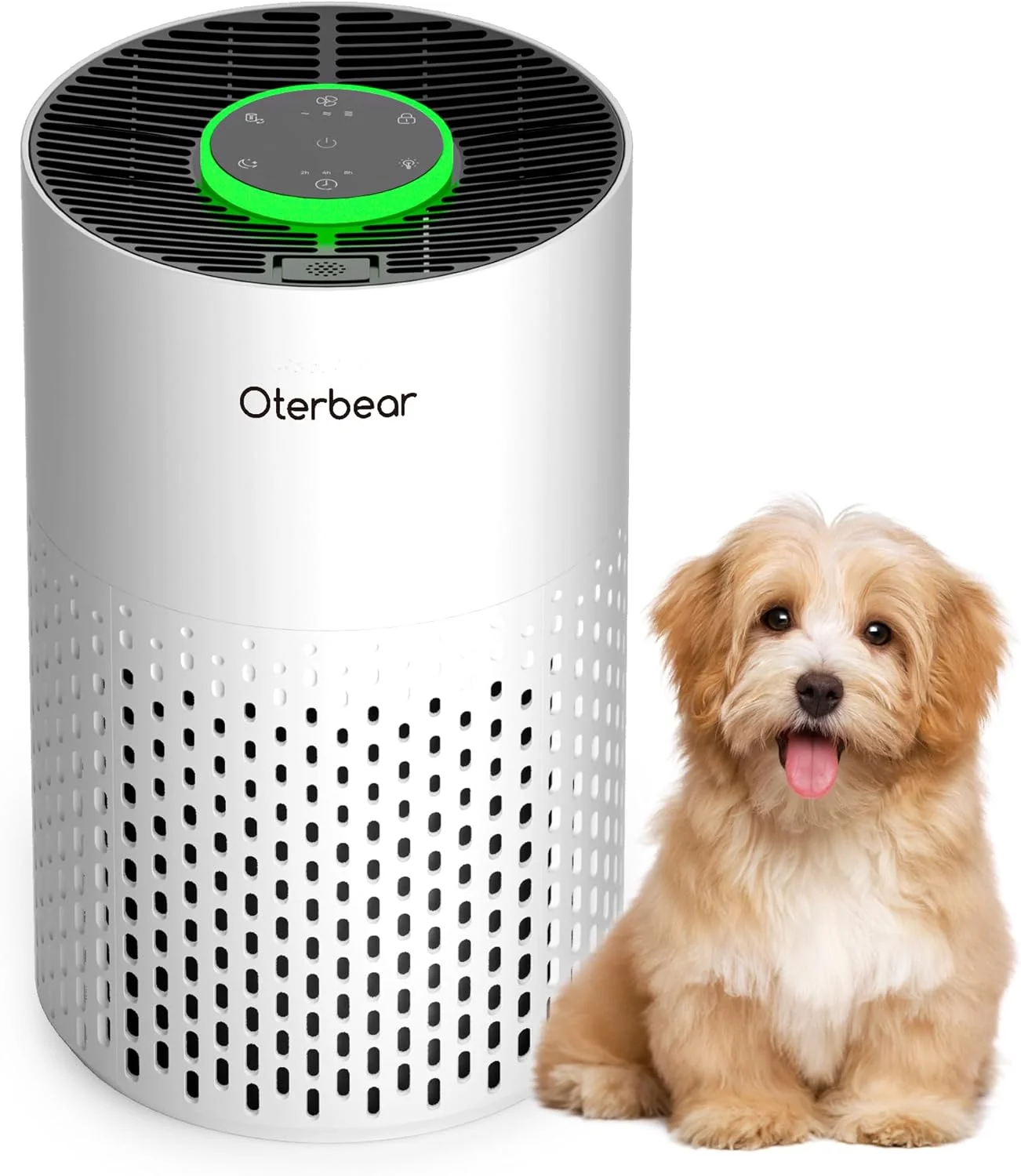 دستگاه تصفیه هوا برای اتاق خواب منزل تا 116 متر مربع - دستگاه تصفیه هوا H14 HEPA با رایحه و حالت خواب - دستگاه تصفیه هوای اتاق کوچک 24 دسی بل برای آلرژی، دود، گرد و غبار، گرده، شوره حیوانات خانگی، 4000B، سفید