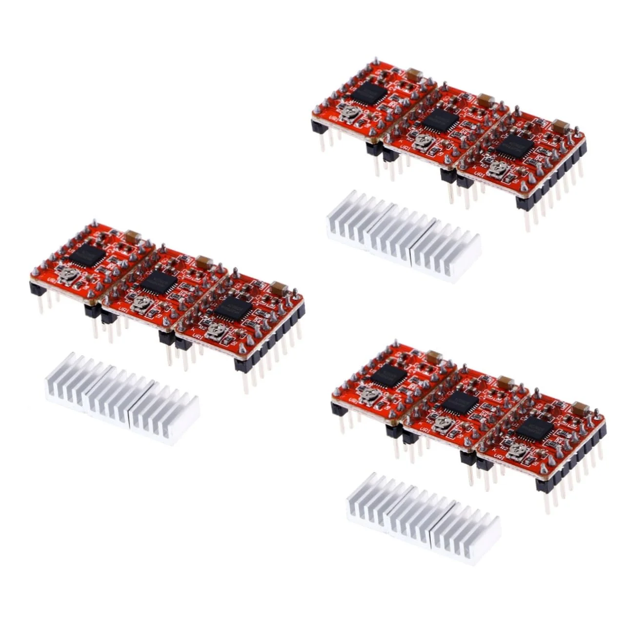 ماژول برد درایور موتور پله ای GLEAVI مدل 15 عددی با کنترل تمام مرحله