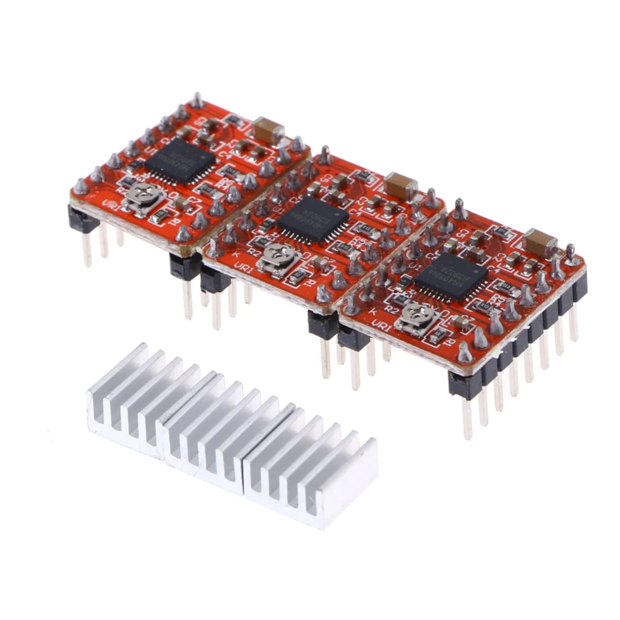 ماژول برد درایور موتور پله ای GLEAVI بسته 3 عددی با خاموشی حرارتی و محافظت در برابر ولتاژ بیش از حد برای پرینتر