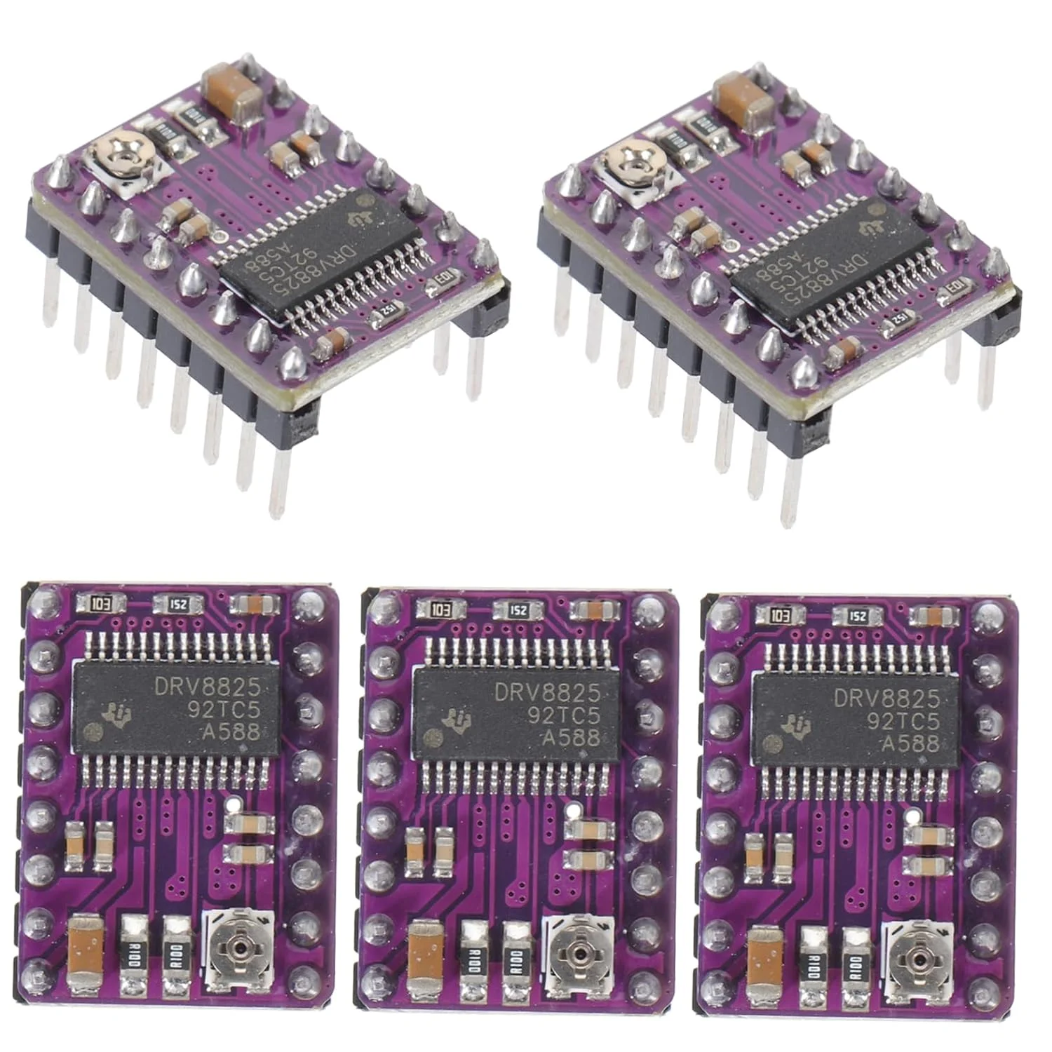 هیت سینک درایور موتور پله ای GLEAVI برای پرینتر سه بعدی A4988 درایور موتور اکسترودر