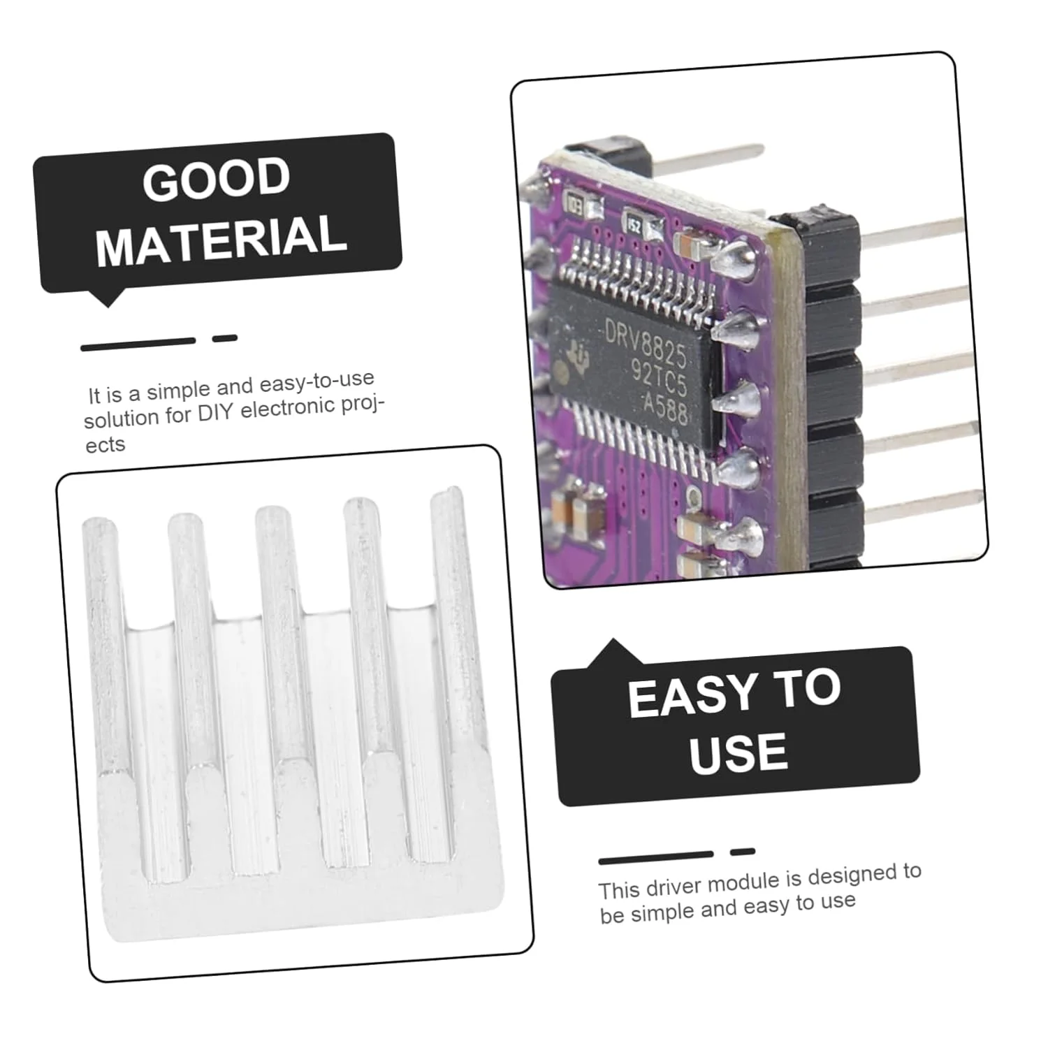 هیت سینک درایور موتور پله ای GLEAVI برای پرینتر سه بعدی A4988 درایور موتور اکسترودر