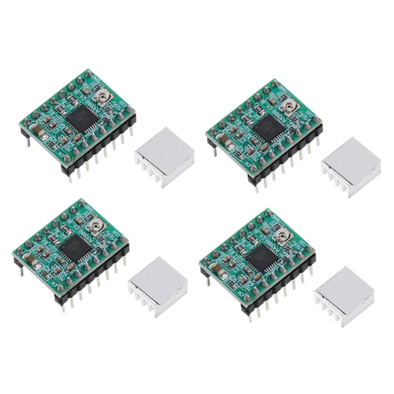 برد راه انداز موتور پله ای A4988، حالت میرایی ترکیبی، درایور پیک 1 آمپر، لوازم پرینتر سه بعدی، کنترلر موتور پله ای