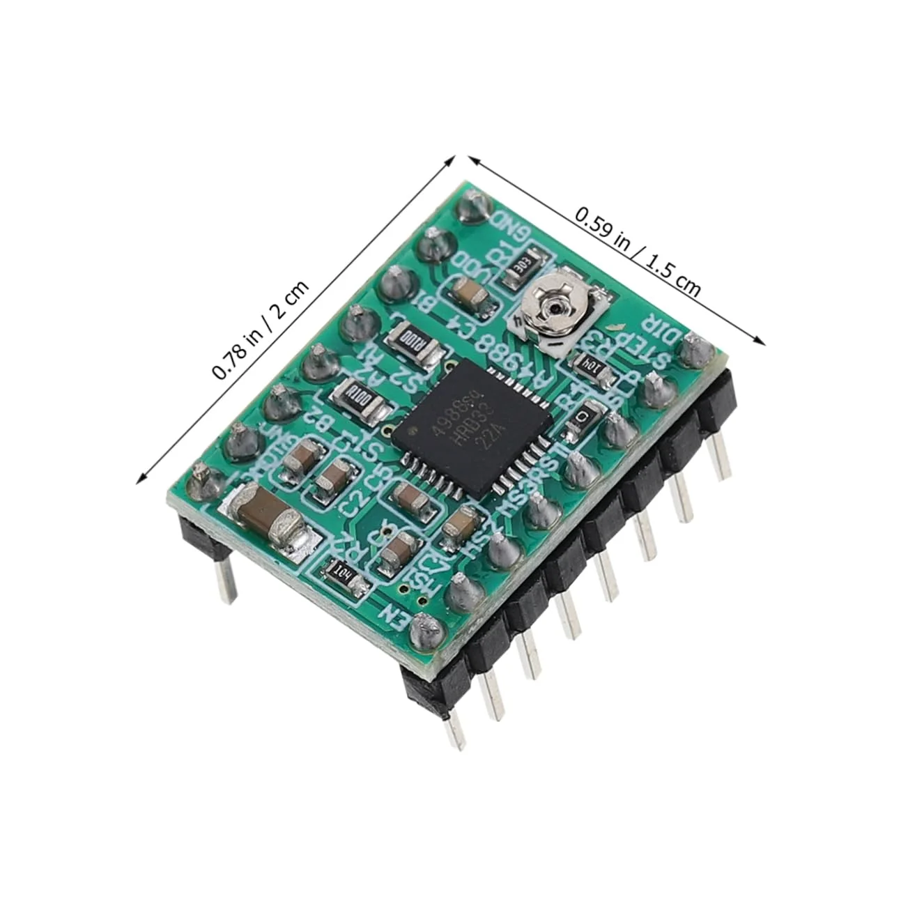 برد راه انداز موتور پله ای A4988، حالت میرایی ترکیبی، درایور پیک 1 آمپر، لوازم پرینتر سه بعدی، کنترلر موتور پله ای برد راه انداز موتور پله ای A4988، حالت میرایی ترکیبی، درایور پیک 1 آمپر، لوازم پرینتر سه بعدی، کنترلر موتور پله ای