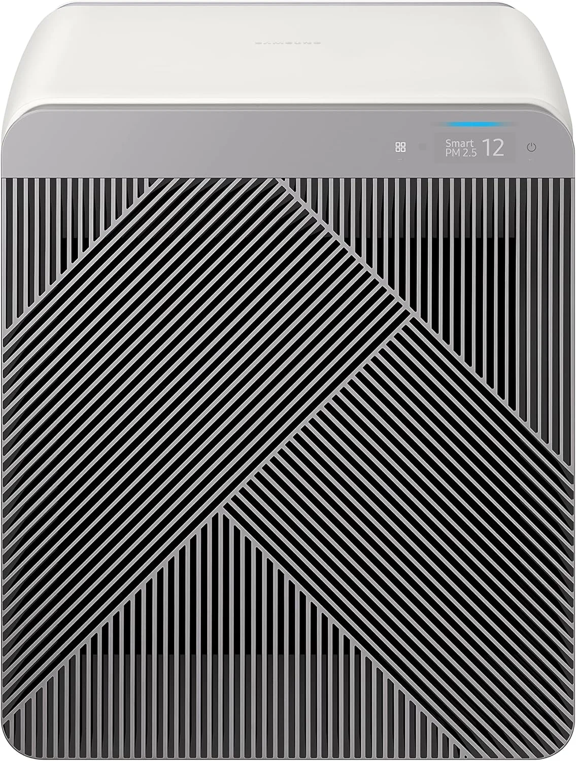 دستگاه تصفیه هوا سامسونگ BESPOKE Cube، از بین برنده بو، سیستم خانگی با فیلتراسیون HEPA، تصفیه 360 درجه، حالت حیوانات خانگی، کنترل هوشمند، جذب گرد و غبار، AX350A9350N، خاکستری