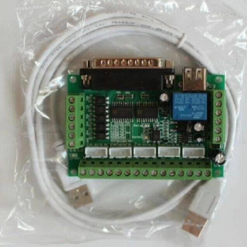 برد رابط درایور موتور پله‌ای 5 محوره CNC با آداپتور اپتوکوپلر، 5 عدد