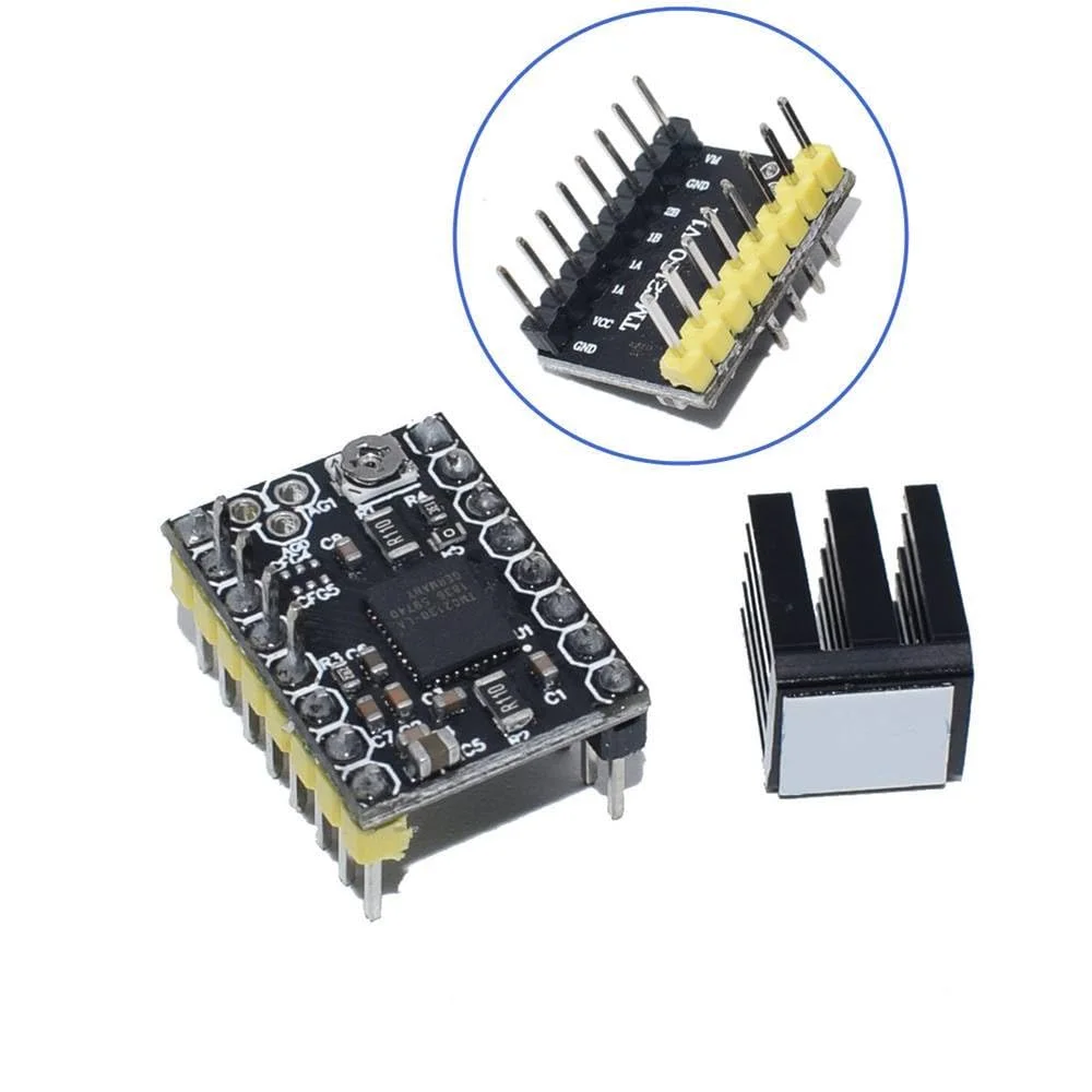 درایور استپ موتور TMC2130 MKS مدل StepStick Mute برای برد کنترل پرینتر سه بعدی MKS Gen 2.0 SKR V1.1 (تک عددی)
