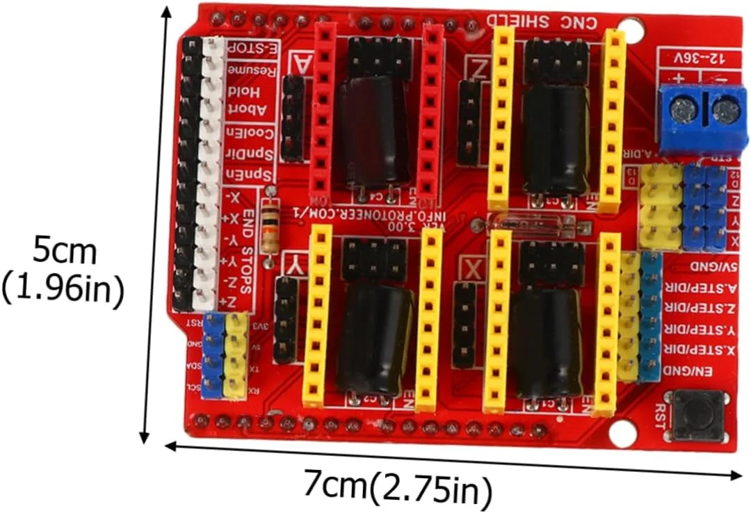برد توسعه درایور Garneck A4988 برای پرینتر سه بعدی و دستگاه CNC، مدل های سازگار، ماژول با عملکرد بالا (2 عدد)