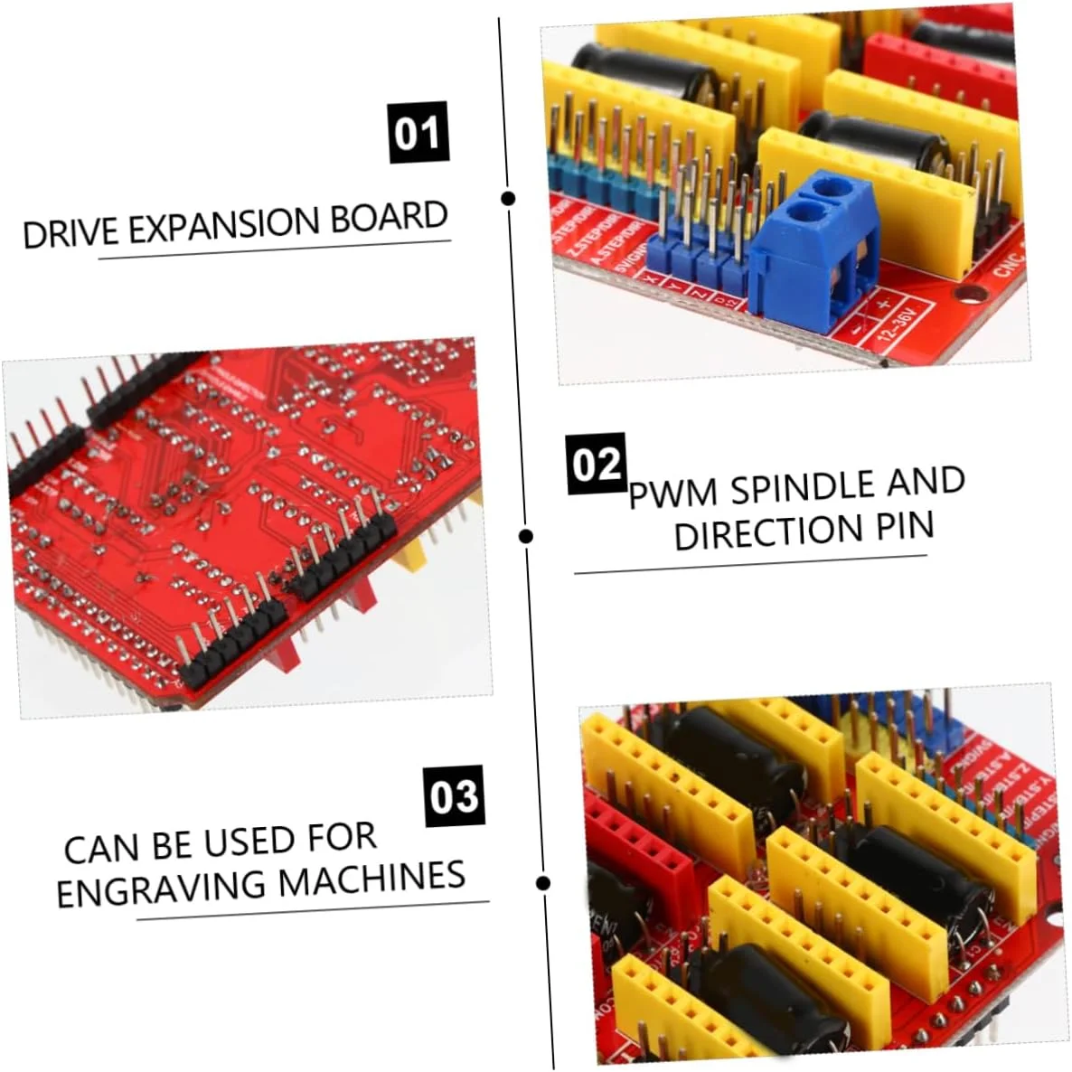 برد توسعه درایور Garneck A4988 برای پرینتر سه بعدی و دستگاه CNC، مدل های سازگار، ماژول با عملکرد بالا (2 عدد)