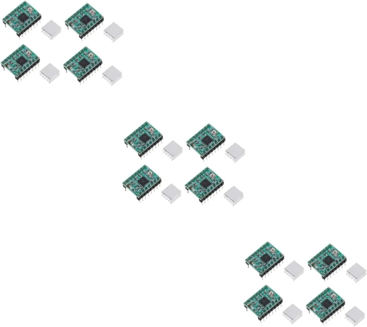 ماژول استپر 12 عددی Gadpiparty برای پرینترها، حالت‌های میرایی و عملکرد پایدار برای موتورهای پله‌ای