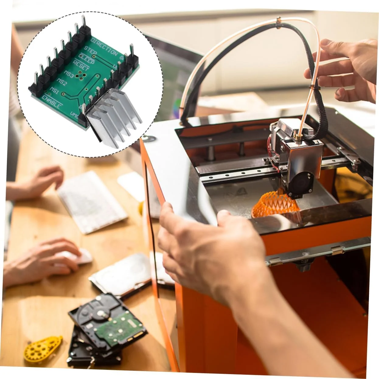 ماژول درایور موتور پله ای بی صدا Gadpiparty، متریال منتخب برای پرینتر سه بعدی، پایداری بالا، 2 ست (4 عدد * 2) ماژول درایور موتور پله ای بی صدا Gadpiparty، متریال منتخب برای پرینتر سه بعدی، پایداری بالا، 2 ست (4 عدد * 2)