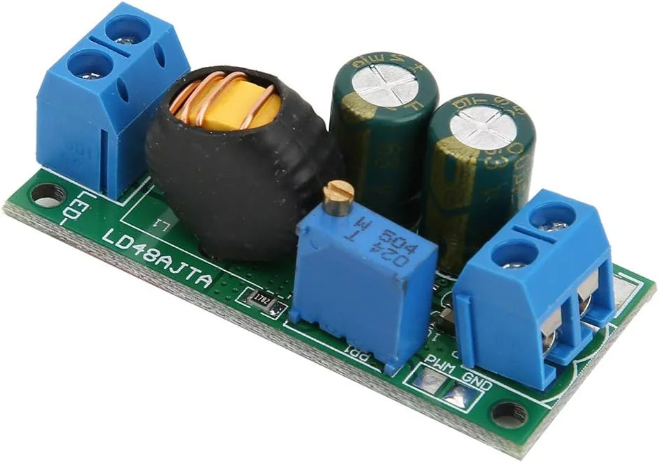 ماژول درایور LED مدل FTVOGUE، ماژول درایور LED با توان 72 وات DC 6-50V و جریان 1-3 آمپر، LD48AJTA با عملکرد بالا و جریان قابل تنظیم، رابط چاپگر سه بعدی و ماژول های درایور (L 3A 6-16V با ترمینال)