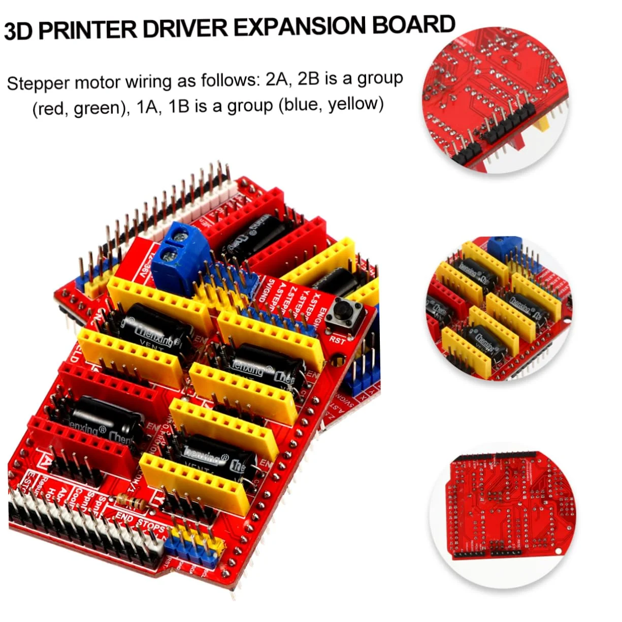 برد شیلد CNC مدل A4988 V3 مناسب دستگاه حکاکی و درایور پرینتر سه بعدی (2 عدد)