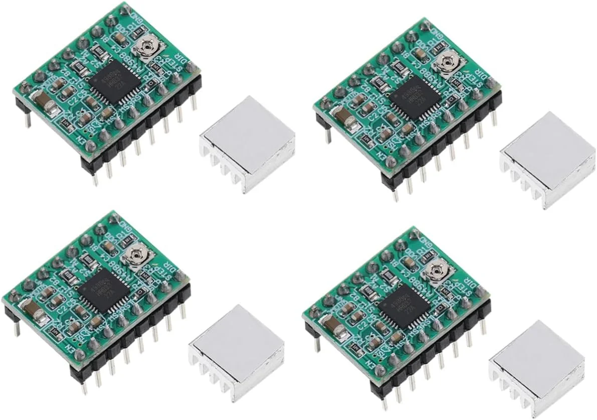 Gadpiparty 12 عدد ماژول هیت سینک درایور موتور پله ای برای چاپگر و کنترل پایدار موتور، درایور پیک برای عملکرد بهبود یافته