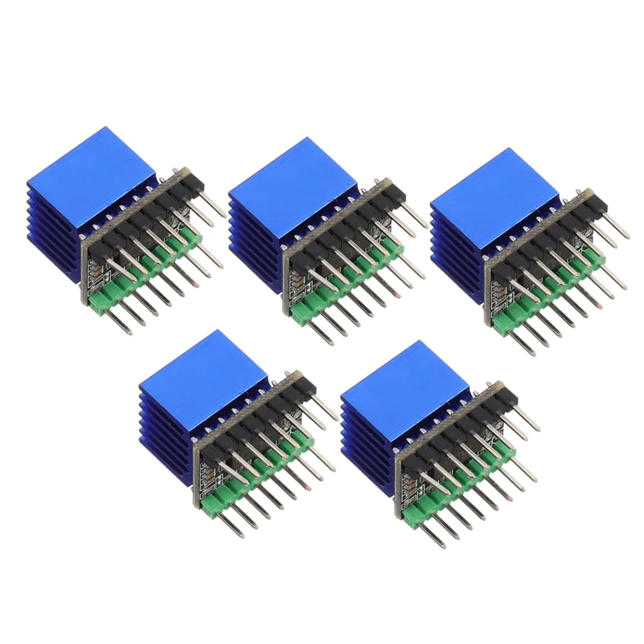 5 عدد ماژول بی صدای استپر برای پرینترها، اتلاف حرارت با راندمان بالا، سیستم کنترل موتور حرفه ای، جهت پالس