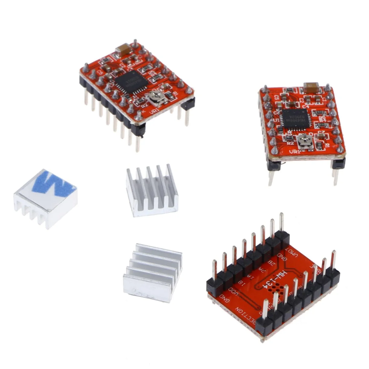 3 عدد لوازم جانبی پرینتر ماژول درایور موتور پله ای هیت سینک Pololu برای دستگاه حکاکی Reprap