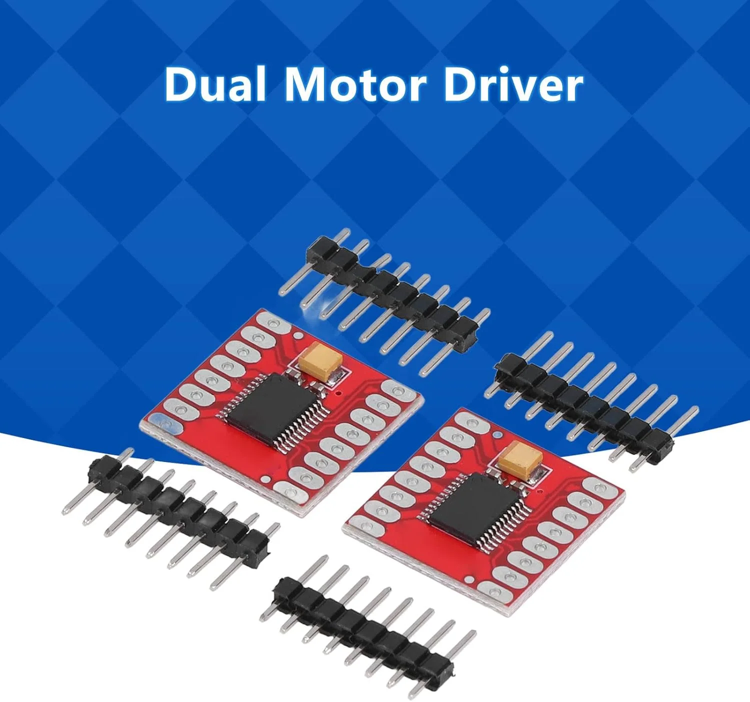 ماژول درایو موتور FLEXMAN، برد کنترلر درایور موتور گیربکس جریان خروجی پل H تکی با هدر پین برای پرینتر (2 عدد)