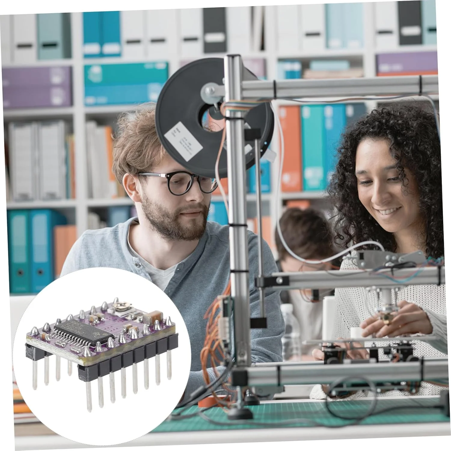 درایور موتور پله ای با عملکرد بهبود یافته برای پرینتر سه بعدی به همراه هیت سینک، پشتیبانی از رمپ 1.4