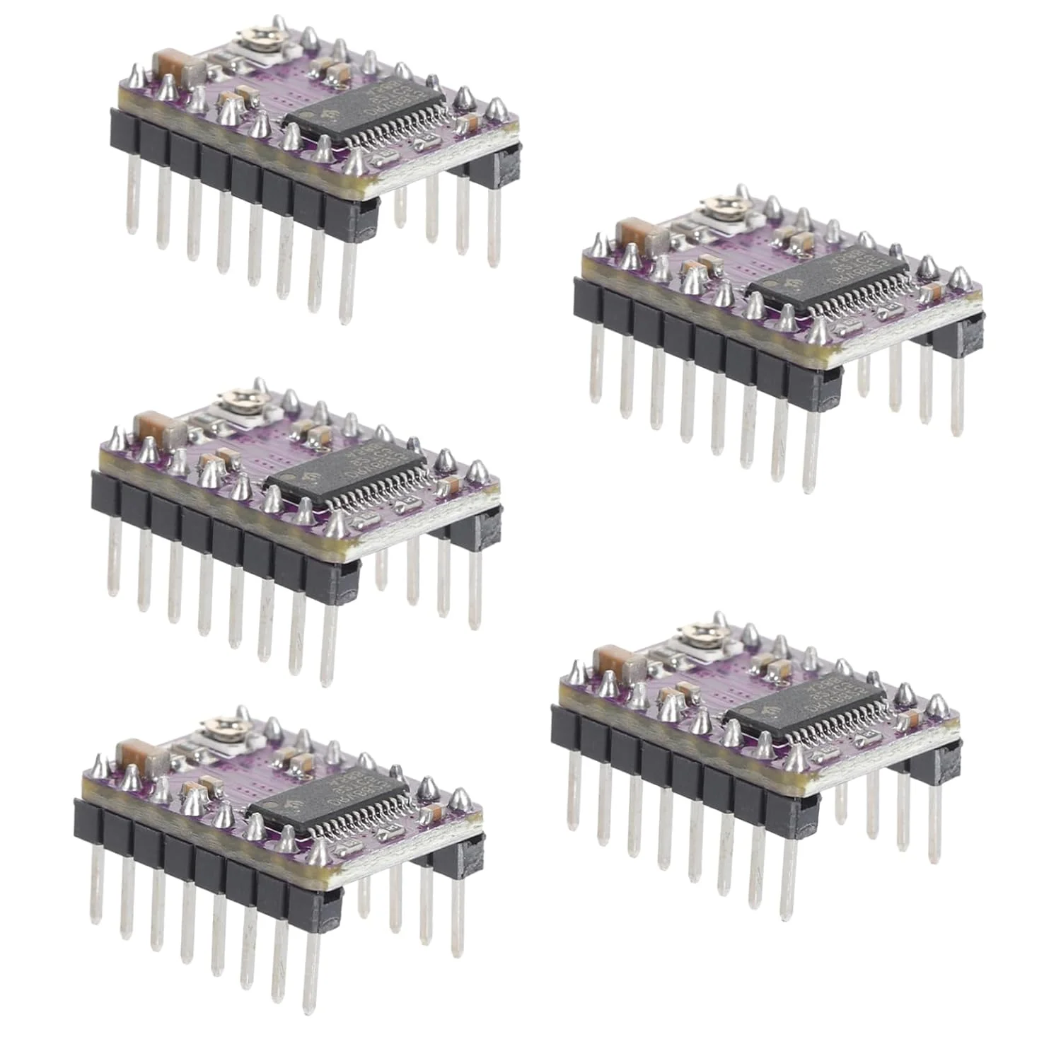 ماژول درایور موتور پله ای با کیفیت بالا به همراه هیت سینک، مناسب برای رمپز 1.4 A4988