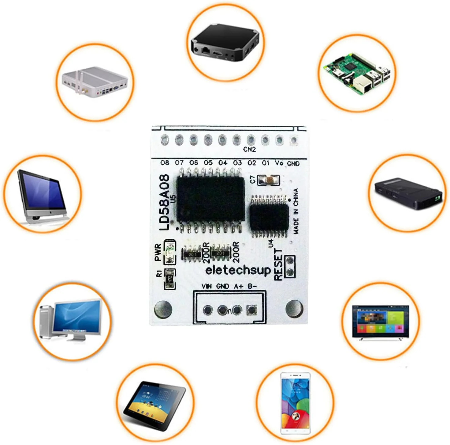 ماژول درایور MOS چند منظوره 8 کاناله RS485 Modbus RTU DO/PWM برای ترانزیستورهای چند لایه