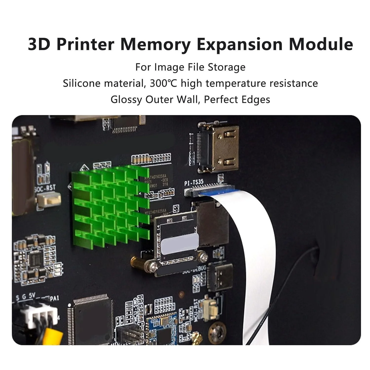 ماژول توسعه حافظه پرینتر سه بعدی EMMC32G با کارایی بالا، برد ذخیره سازی تعبیه شده، چاپ سریع، پایداری بهبود یافته برای KLP1 210 230 KP3 S PRO V2 QIDI MAX3 Plus 3 Neptune 4 Series