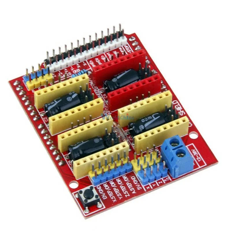 ماژول برد توسعه شیلد CNC درایور A4988 برای آردوینو V3 حکاکی پرینتر سه بعدی پورت ورودی/خروجی A4988 V3 الکترونیک DIY