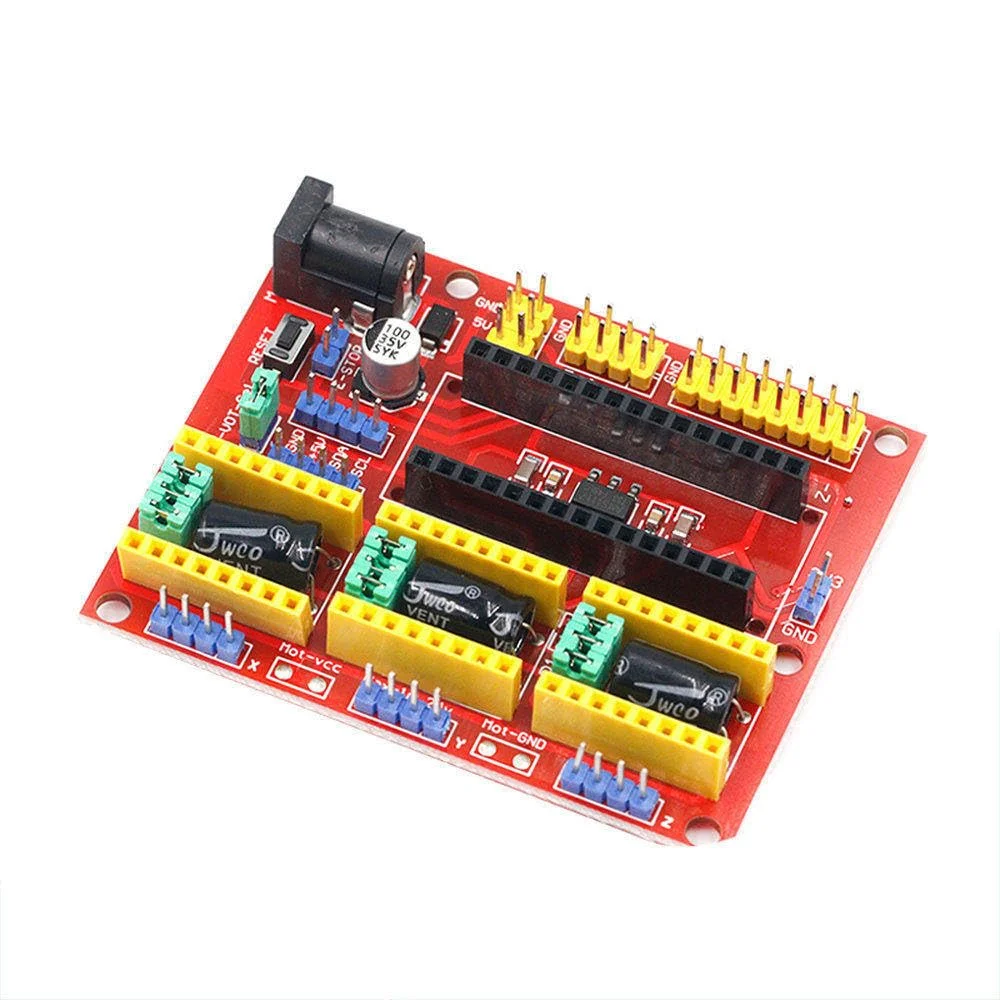 برد توسعه CNC Shield V4 برای ماشین حکاکی / پرینتر سه بعدی / درایور A4988 برای کیت DIY آردوینو