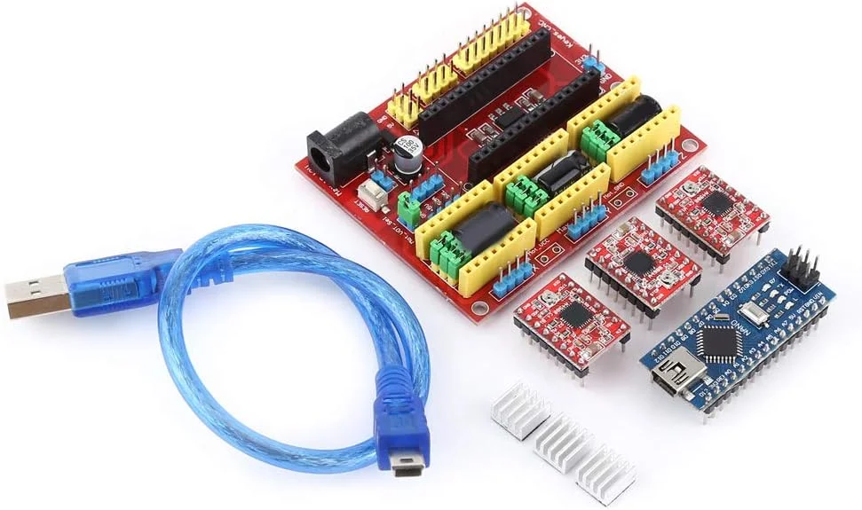 دستگاه حکاکی CNC برد Nano 3.0 با درایور A4988 و کابل USB کیت پرینتر سه بعدی
