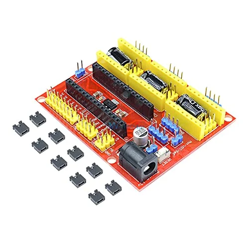 شیلد CNC V4 دستگاه حکاکی سازگار با Nano 3.0 / برد توسعه درایور A4988 برای کیت DIY پرینتر سه بعدی
