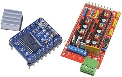 برد کنترل RAMPS 1.4 پرینتر سه بعدی به همراه ماژول درایور موتور DRV8825 StepStick - (مورد: کنترلر RAMPS 1.4)